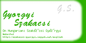 gyorgyi szakacsi business card